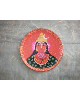 Wooden Wall Decor Plate - Multicolor